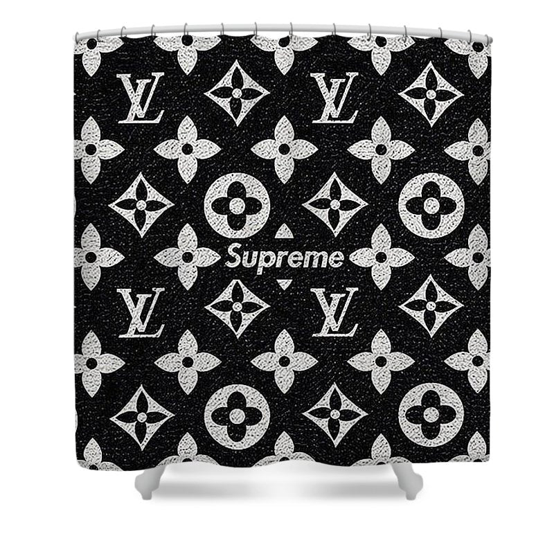 Supreme X Louis Vuitton shower curtain