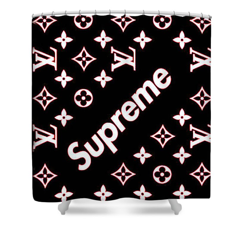 Supreme X Louis Vuitton Red Shower Curtain