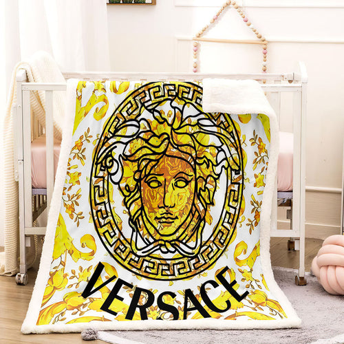 Yellow Versace blanket 