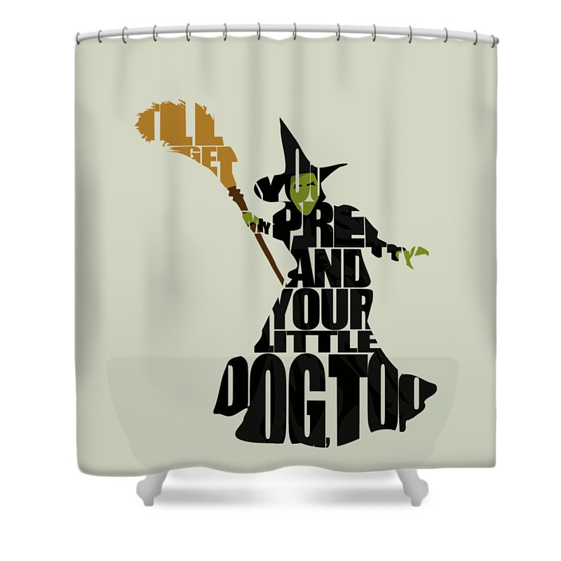 Wicked Witch of the West Halloween Shower Curtain